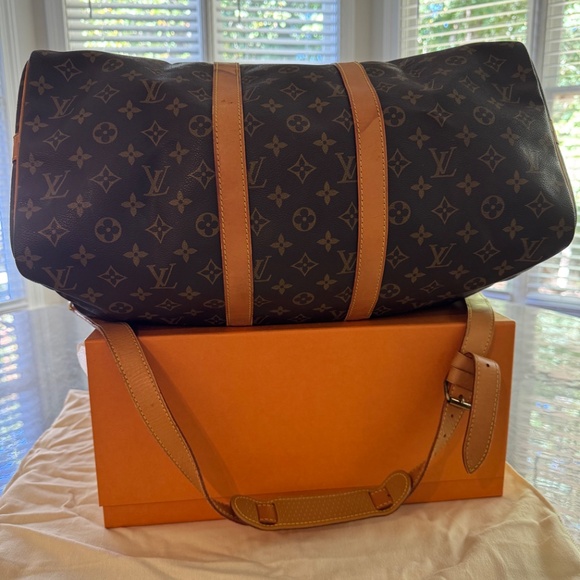 Louis Vuitton keep all Bandouliere Monogram Bag 45 - Picture 9 of 10